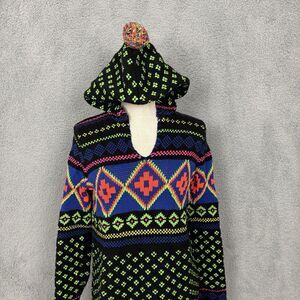 LRL Active Ralph Lauren Sweater Jumper Hoodie Womens Medium vtg ski artsy y2k